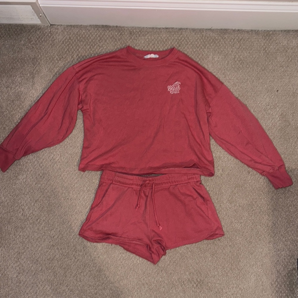 Hippie rose cute pink lounge set